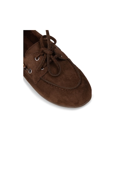 Deery Kadın Kahverengi Bağcıklı Loafer Ayakkabı - K2903zkhvm01