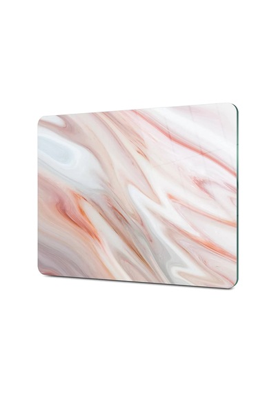 Decovetro Cam Kesme Tahtası Ve Sunumluk Kırmızı Mermer Desenli 25 X 35 Cm Çok Renkli