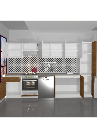Decoraktiv Elite 325 Ankastre Fırın Modüllü Mdf Hazır Mutfak Dolabı - Tezgah Dahil - Ceviz - Beyaz Beyaz - Ceviz Decoraktiv Elite 325 Ankastre Fırın Modüllü Mdf Hazır Mutfak Dolabı - Tezgah Dahil - Ceviz - Beyaz Beyaz - Ceviz