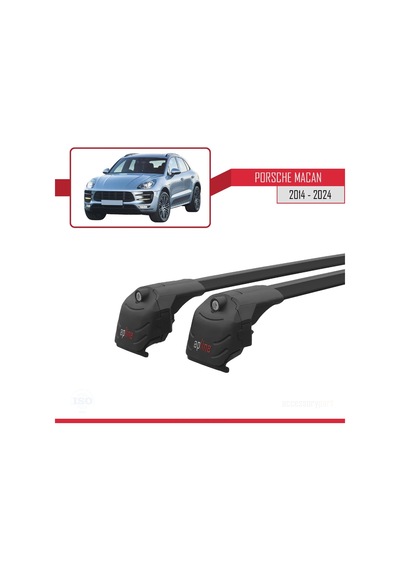 Porsche Macan 2014 Ve Sonrası İle Uyumlu Ace-2 Ara Atkı Tavan Barı Siyah