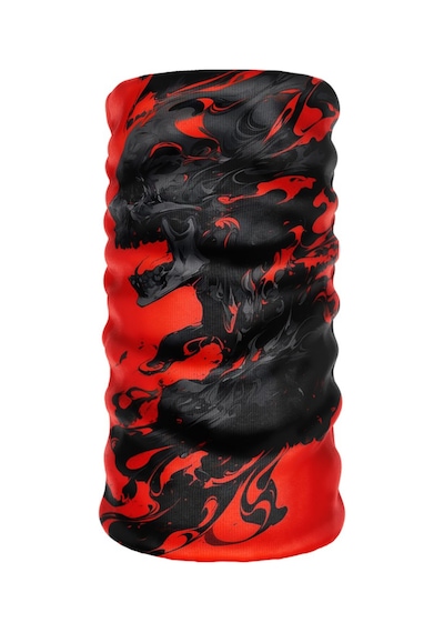 Bebo Store Extreme Spor Motor Ve Bisiklet Kullananlara Özel Desenli Reflektörlü Buf Boyunluk Bandana Balaklava Skull-183 Çok Renkli