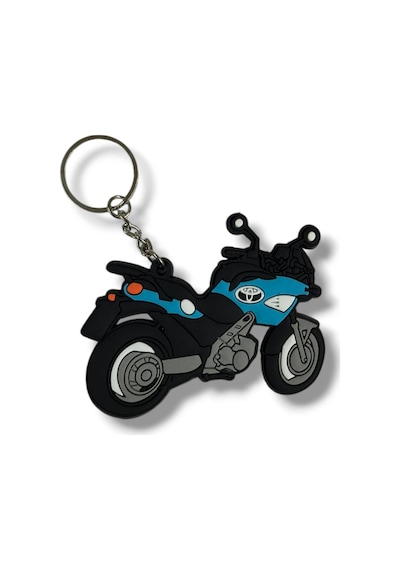 Motosiklet Uyumlu Anahtarlık Maskot Silikon İthal Enduro Motor Mavi