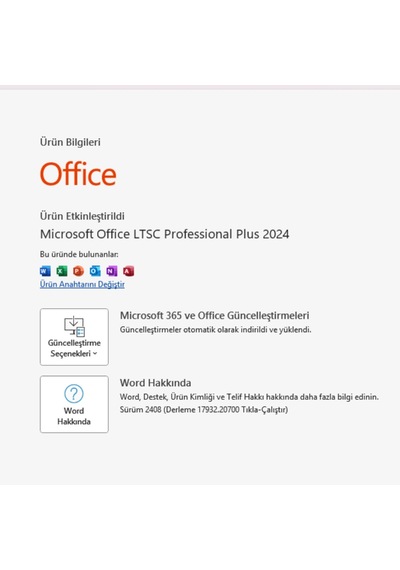 Office 2024 Pro Plus Lisans Anahtarı Kurulum Destekli Anında Teslim