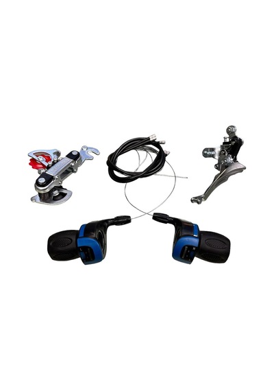 Saiguan Bisiklet Vites Takımı Ty05 Mavi Komple Set Mavi