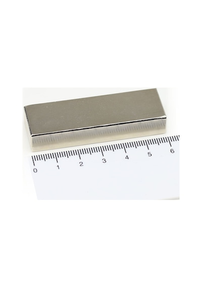 2 Adet 60x20x10 Mm Güçlü Neodyum Mıknatıs, Köşeli Magnet, N35 Kalite