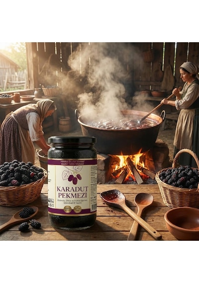 Bozkır Tahin Merkezi Doğal & Katkısız Karadut Köy Pekmezi 800 G