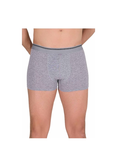 Royaleks Likralı Erkek Boxer Şort Gri 1097b