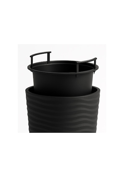 Omnipazar So-kvt2 Kumsal Vazo Saksı Takımı 9 Litre Antrasit 3 Adet