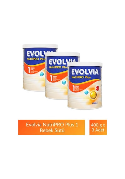 Evolvia Nutripro Plus 1 Bebek Maması 400 G 3 Adet