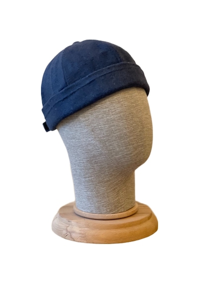 Kışlık Kaşe Cap Ayarlanabilir Docker Şapka Kışlık Takke Şapka Retro Şapka Takke Lacivert