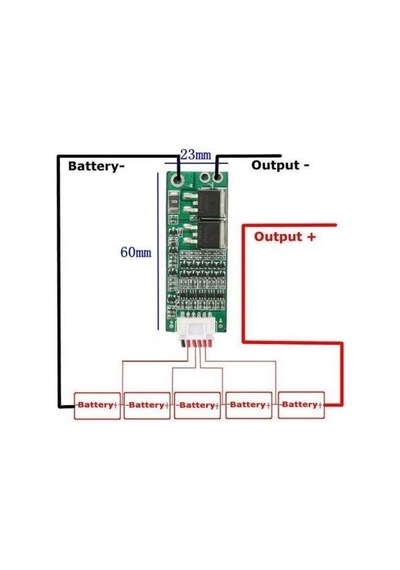 BMS 5S 15A Şarj ve Koruma Modülü