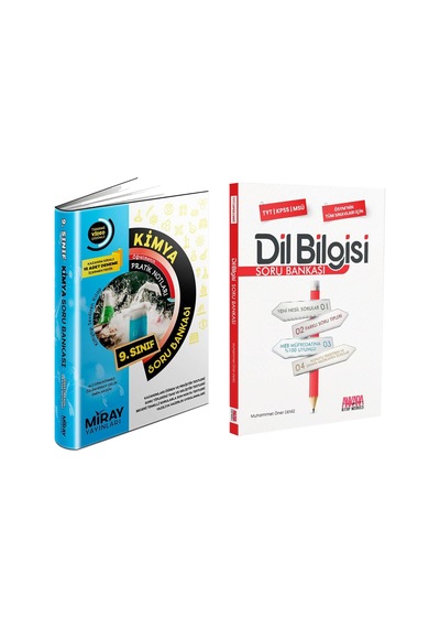 Miray 9.sınıf Kimya Ve Akm Dil Bilgisi Soru Bankası Seti 2 Kitap