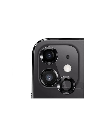 Apple Uyumlu iPhone 12 Mini Zore Cl-12 Premium Safir Parmak İzi Bırakmayan Anti-reflective Kamera Lens Koruyucu Siyah
