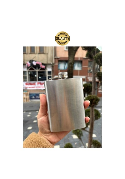 Limited Edition Sızdırmaz Paslanmaz Çelik 4 Oz Sıvı İçecek Kamp Cep Su Matarası Dayanıklı Çok Renkli