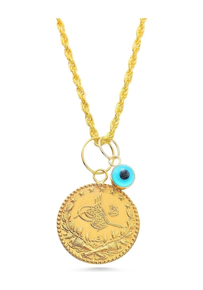 Sefa Gold 14 Ayar Altın Büyük Boy Tuğra Göz Halat Zincir Kolye