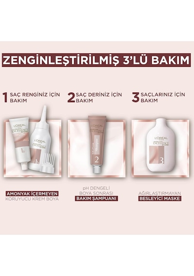 Loreal Excellence Creme Saç Boyası Nude Renkler 7U Nude Kumral