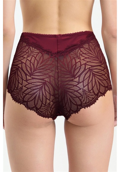 Magic Form Dantelli Yüksek Bel Külot - 586 Bordo - 525655562 Bordo