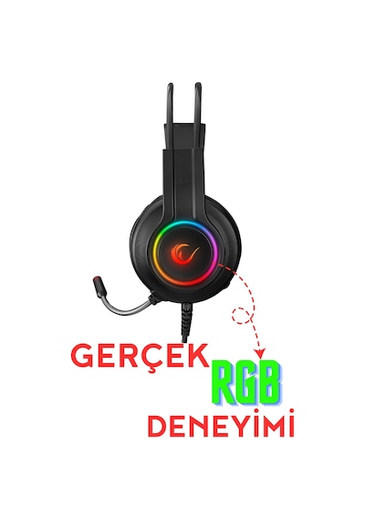 Rampage RM-K92 X-Stack 7.1 Surround RGB Kulak Üstü Oyuncu Kulaklığı
