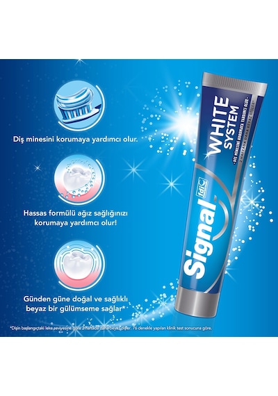 Signal White System Original Diş Macunu 4 x 75 ML