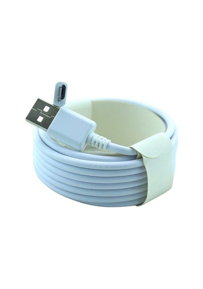 Samsung Lg Asus Sony Usb Kablo Şarj Kablosu 3 M Beyaz