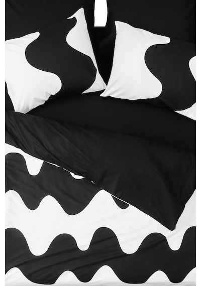 Cozy Home Mono Tek Kişilik Lastikli Çarşaflı Nevresim Takımı Flow Siyah Siyah