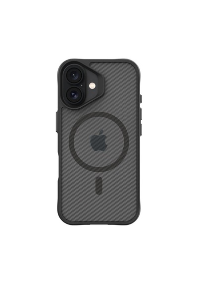 Bix iPhone Uyumlu 16 Carbon Fiber Force Magsafe Kılıf Anti-şok Teknolojili Kamera Ve Ekran Korumalı Karbon