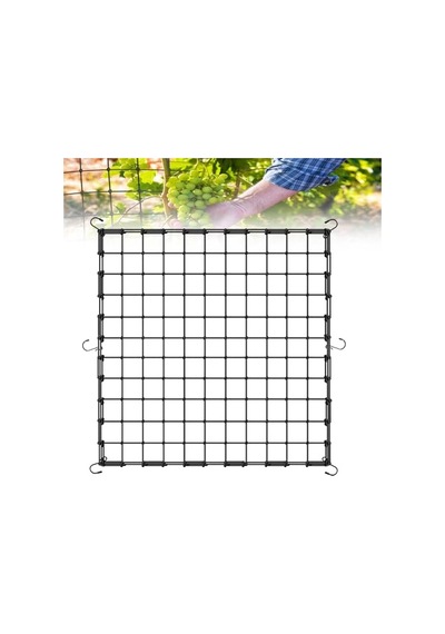 Coffee Life Plus Scrog File, Bitki Yetiştirme Ağı, 150 X 150 Cm Elastik Kafes Ağı, 6 Kancalı, Elastik Ağ Kafesi