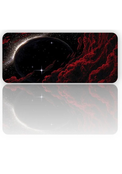 Dolunay Baskılı 90x40 Kaymaz Taban Mousepad 90x40cm