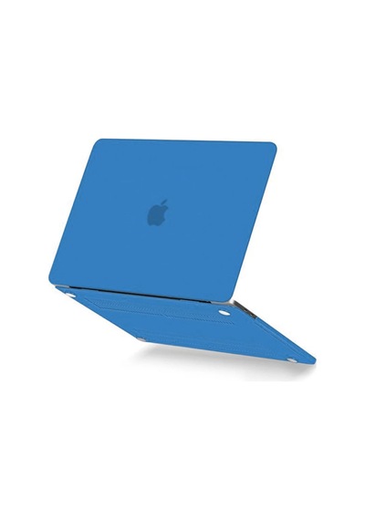 Newface Apple MacBook Uyumlu Pro 13 2020 Apple MacBook Uyumlu Buzlu Kapak - Mavi