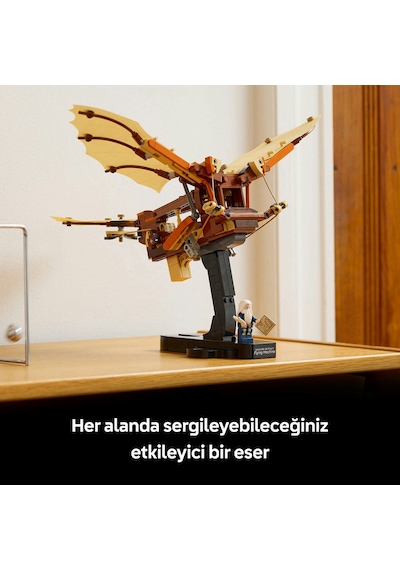 LEGO® Icons Leonardo da Vinci’nin Uçan Makinesi 10363 - Tarih Seven Yetişkinler için Dekoratif Model Yapım Seti (493 Parça)