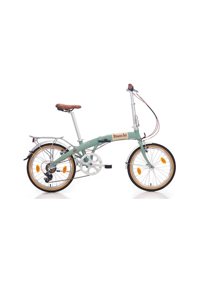 Bianchi New Vintage Katlanır Bisiklet Celeste Mavi