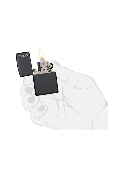 Zippo Çakmak 218Zl Zippo Logolu Klasik Siyah Mat Renk