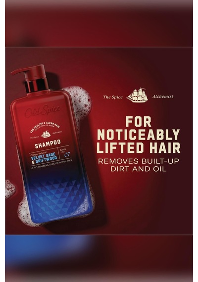 Old Spice Velvet Sage & Driftwood Şampuan 591ml