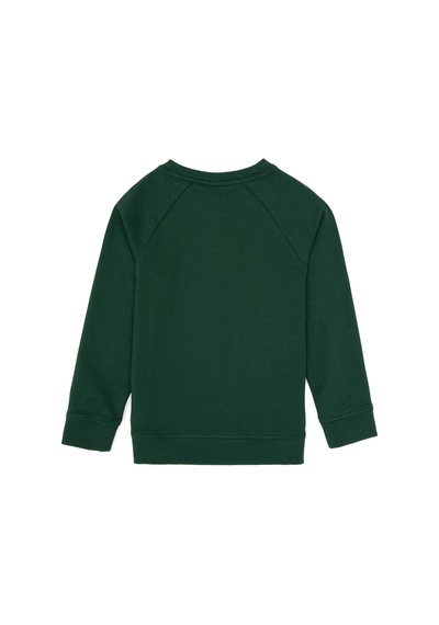 U.S. Polo Assn. Erkek Çocuk Koyu Yeşil Basic Bisiklet Yaka Sweatshirt 50313832-VR079