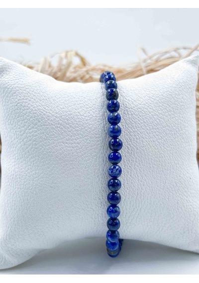 Lapis Lazuli Doğal Taş Bileklik 4 Mm Çok Renkli