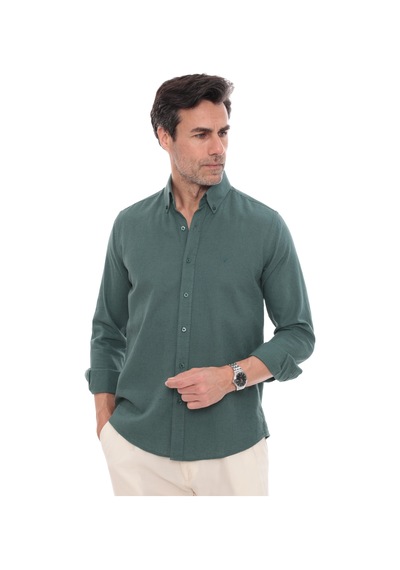 Slim Fit Uzun Kol Yaka Düğmeli Nefes Alan Keten Hediye Kutulu Erkek Gömlek Fs-004548 - Koyu Yeşil-3225 Slim Fit Uzun Kol Yaka Düğmeli Nefes Alan Keten Hediye Kutulu Erkek Gömlek Fs-004548 - Koyu Yeşil-3225