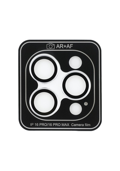 Apple Uyumlu   iPhone 17 Pro Max Guess Lisanslı Metal Kamera Lens Koruyucu Gümüş