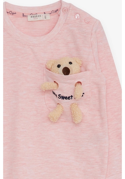Breeze Kız Çocuk Sweatshirt Ayıcık Aksesuarlı 1.5-5 Yaş, Somon Melanj-somon Melanj Somon Melanj Breeze Kız Çocuk Sweatshirt Ayıcık Aksesuarlı 1.5-5 Yaş, Somon Melanj-somon Melanj Somon Melanj