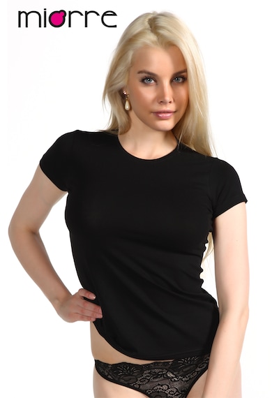 Miorre 189 Kadın Kısa Kollu Body Siyah