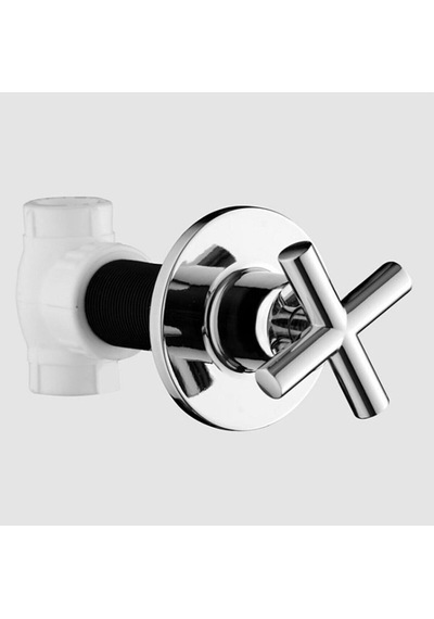 Kalde Ankastre Vana Beyaz 20mm Artı Model Krom