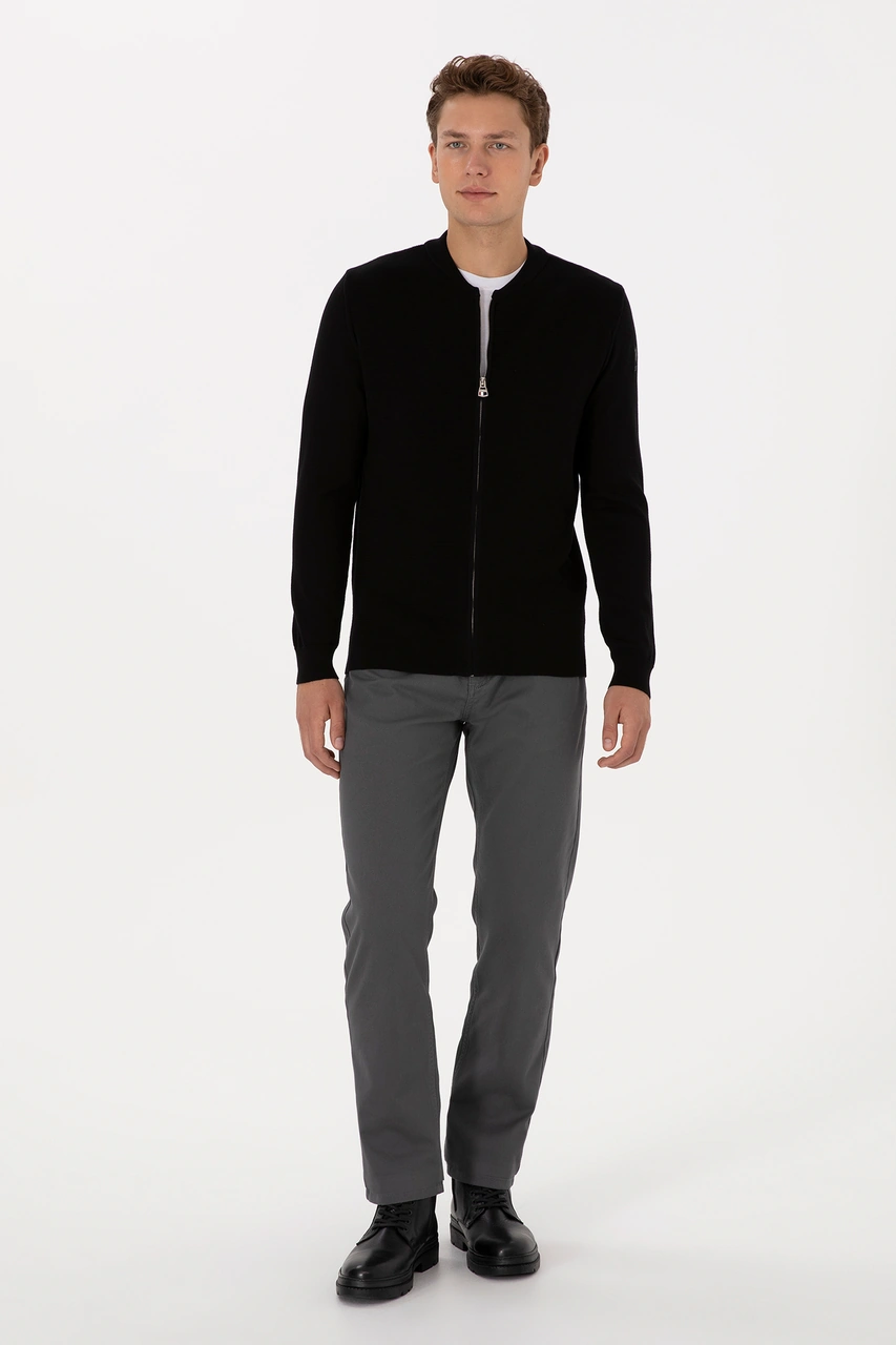 U.s. Polo Assn. Erkek Siyah Hırka Triko 50307813-vr046 Siyah