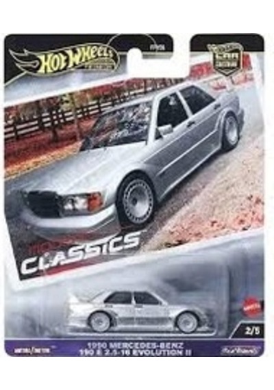 Hot Wheels Premium Hrv98 1990 Mercedes-benz 190 E 2.5-16 Evolution Iı Fpy86-961e 1/64