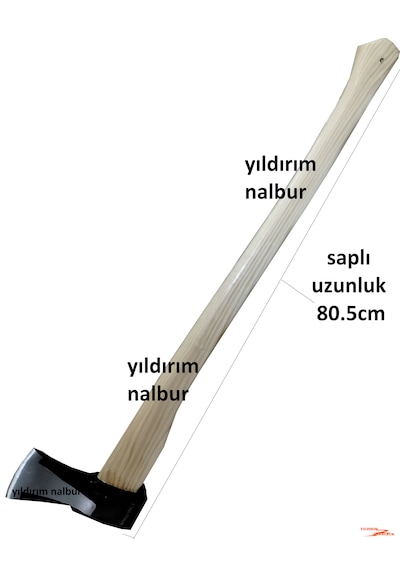 Büyük Boy Yarma Balta Oduncu Baltası Kemik Kırma Ağaç Kesme Kömür