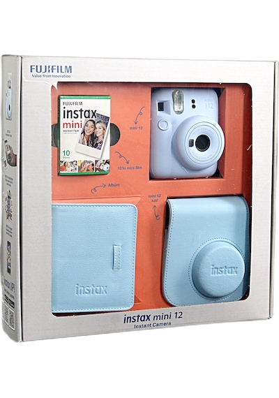 Fujifilm Instax Mini 12 + Albüm + Çanta + 10'lu Film