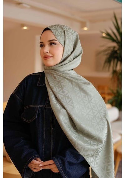 İpeksi Jakar Deluxe Şal Soft Yeşil Çok Renkli