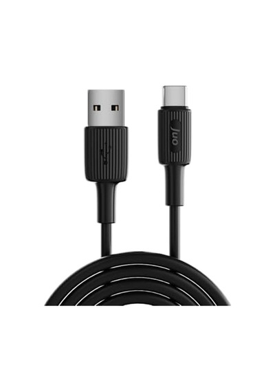 12w Usb-a To Type-c Silikon Hızlı Şarj Ve Data Kablosu Siyah 2 Metre