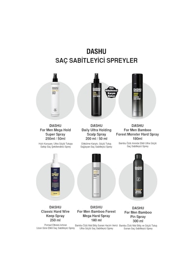Dökülme Karşıtı Bakım&güçlü Sabitleme Sunan Saç Spreyi Dashu Daily Ultra Holding Scalp Spray 50 Ml