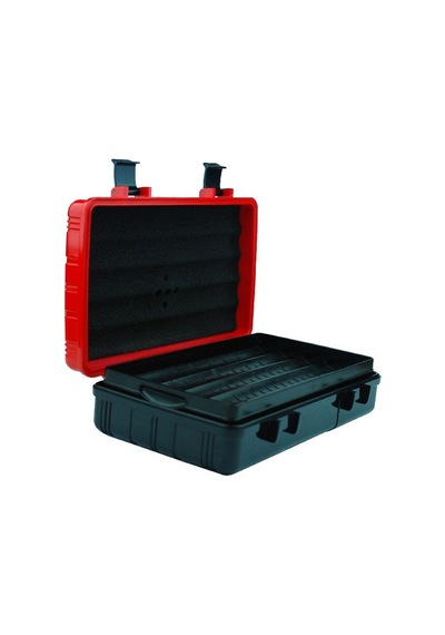 Parmida Seyahat Tipi Parlak Kırmızı Humidor Puro Kutusu - Tr2902