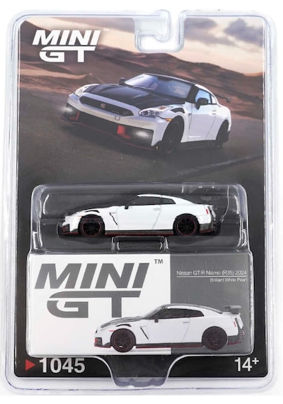Mini Gt 1/64 Nissan Gt-r Nismo 2024 Brilliant White Pearl - Blister Paket Beyaz