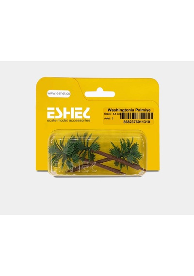 Eshel Maket Washingtonia Palmiye--5.5 Cm--3 Lü